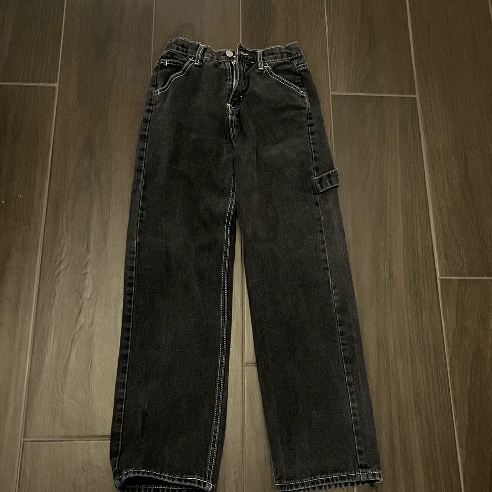 COPY - Black Low Rise Cargo Jeans Size S